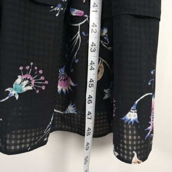 NWT‎ REBECCA MINKOFF Trixie Midi Dress Black Multi Floral U21657A03 SMALL - Picture 8 of 14